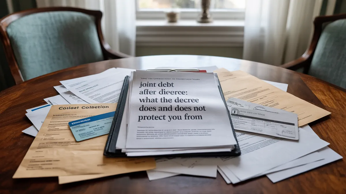 Joint Debt After Divorce: What the Decree Does and Does Not Protect You From