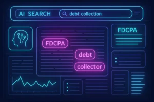 Digital knowledge graph of FDCPA topics for AI search engines